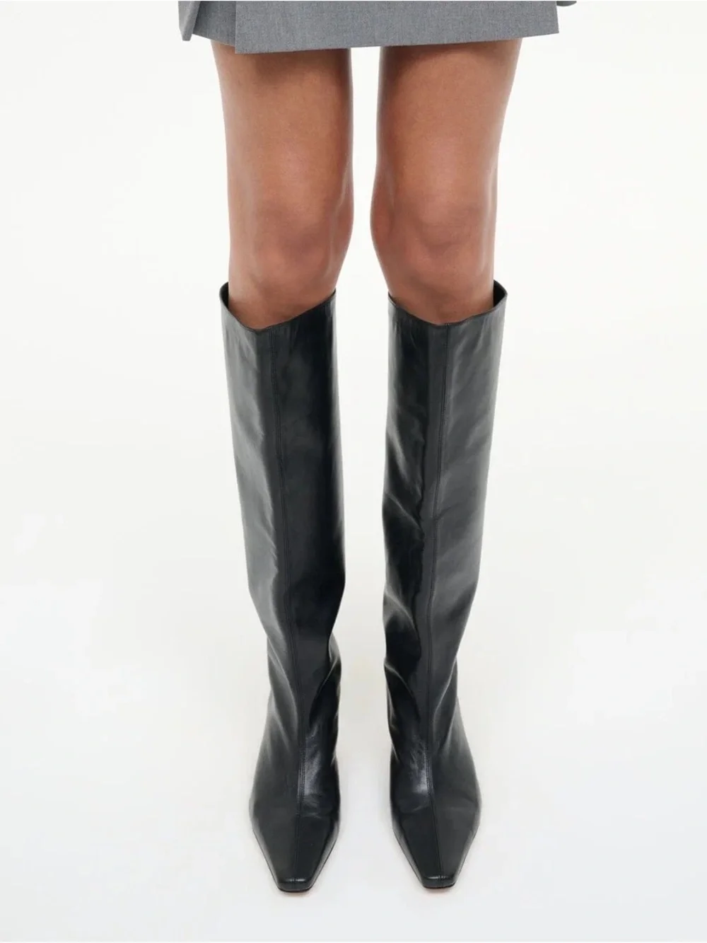Staud Wally Boot | Women’s Black Knee-High Leather Boots